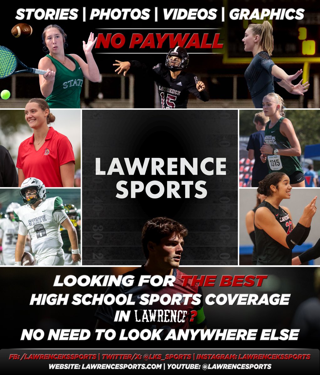 You can even share the stories/photos with your family and friends, w/o running into a paywall. 

With local sponsors and a few donations, everybody can read/see achievements of local student-athletes. 

Find the actual best coverage of local HS sports at lawrencesports.com