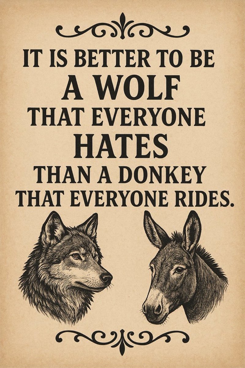 Thought of the day: Remember the saying –people ride a donkey until they can buy a horse. Don’t be that donkey.