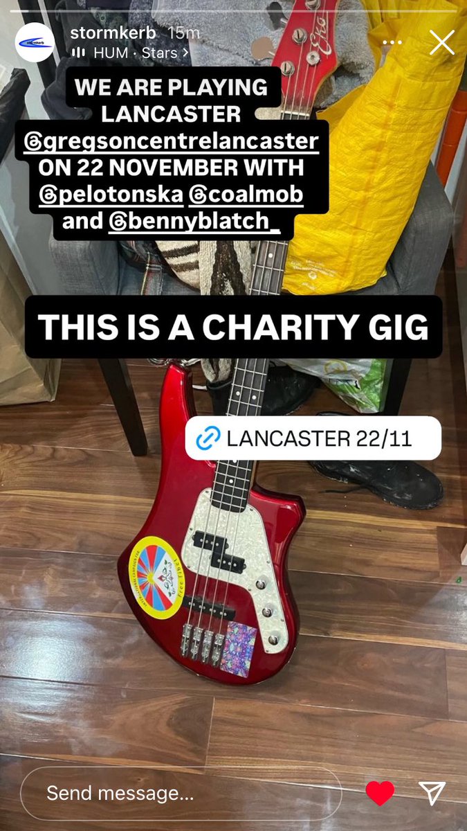 After a great weekend playing at Leeds it’s Lancaster next for Stormkerb feat. our youngest. 👏❤️