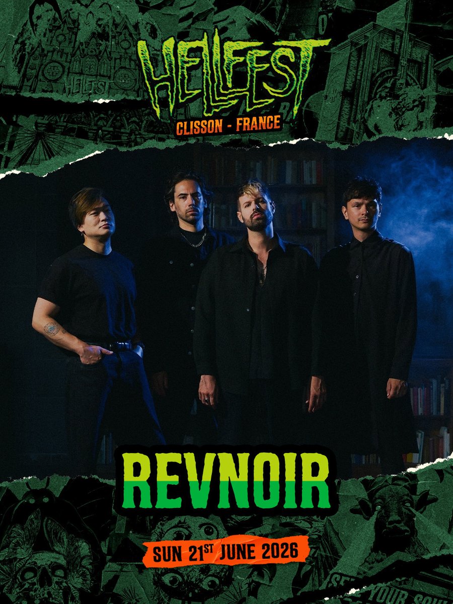 revnoir_'s tweet image. We're playing Hellfest 2026, and you made it happen. Thank you, and see on the main stage on Sunday June 21st.
#hellfest #hellfest2026