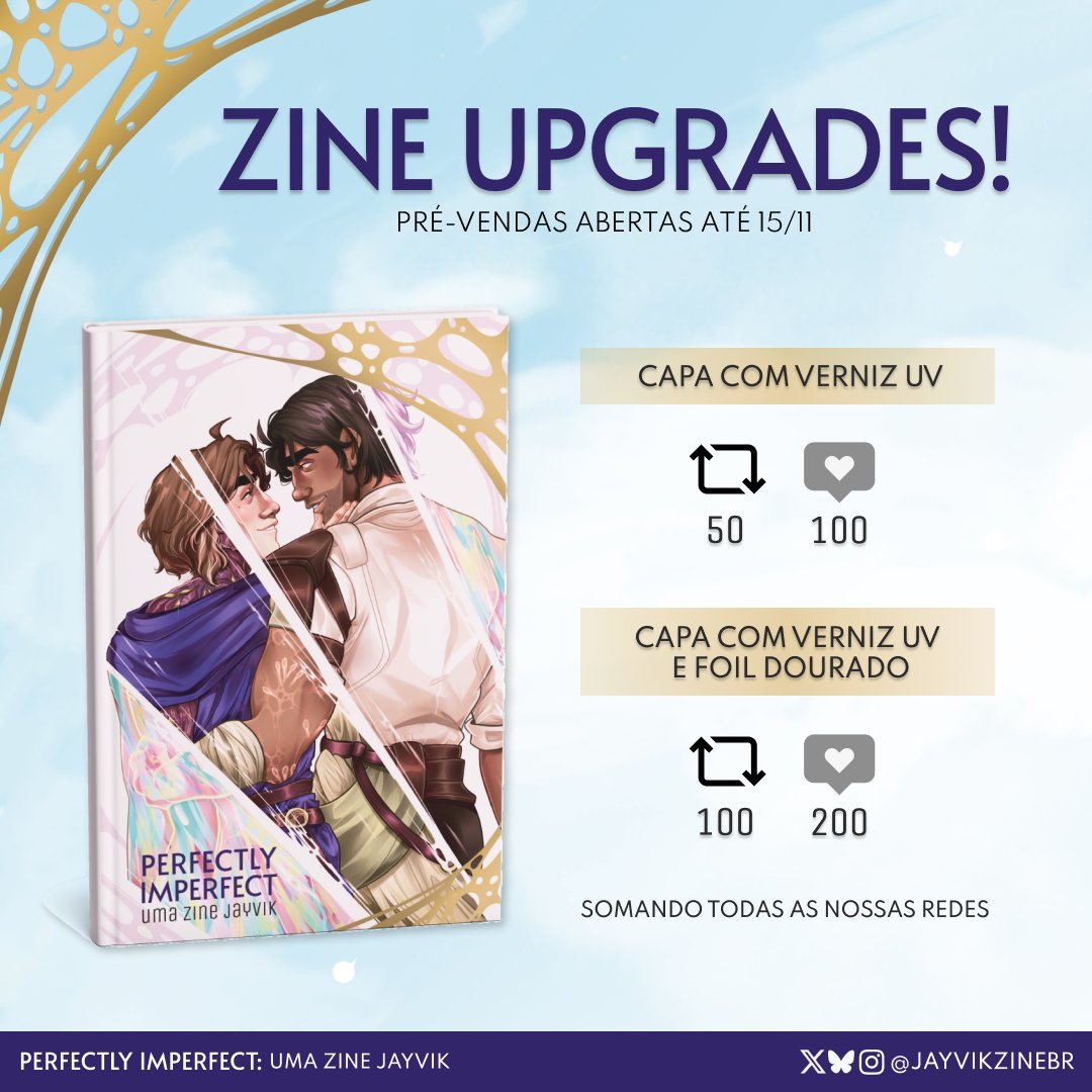jayvikzineBR's tweet photo. ✨️ O que vocês acham de ajudar a deixar nossa zine física, que já é maravilhosa, ainda mais bonita? https://t.co/fGoNMGjwiY