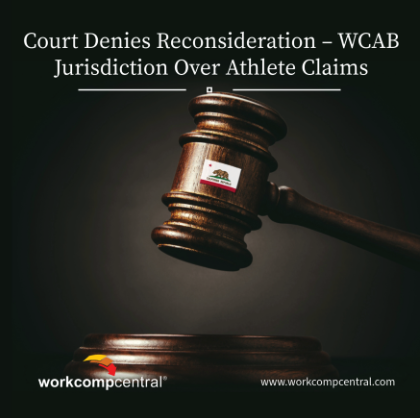 WorkCompCentral's tweet image. CA appellate court denies rehearing in Atlanta Falcons v. WCAB, narrowing jurisdiction for pro athlete claims. 
A single California contract isn’t enough under Labor Code 3600.5(c)-(d).
Read more ➜ bit.ly/4nOjhT0
#WorkersComp #SportsLaw #WCAB #WorkCompCentral