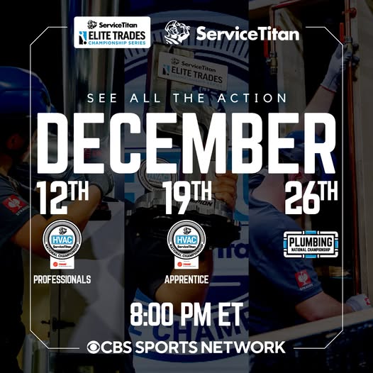 IsaacHeating's tweet image. 🔥 He’s back! Catch Scott S. from Buffalo in the ServiceTitan HVAC National Championship powered by Trane on Dec. 12 at 8PM ET (CBS Sports Network). Cheer him on with us! 💪 #ETCS #HVACNationals #ServiceTitan #TeamPride facebook.com/share/p/1BdDgA…