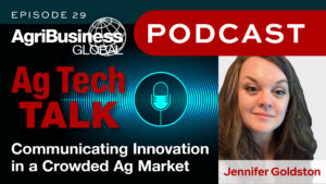 🎙️ New #AgTechTalk episode: Jennifer Goldston of AgTech PR on why communication is as important as innovation in ag tech.

📊 Data transparency, storytelling &amp; timing are key to building trust in a crowded market.

🎧 Listen: ow.ly/8sMB50XoKBr

#AgTech #FarmTech