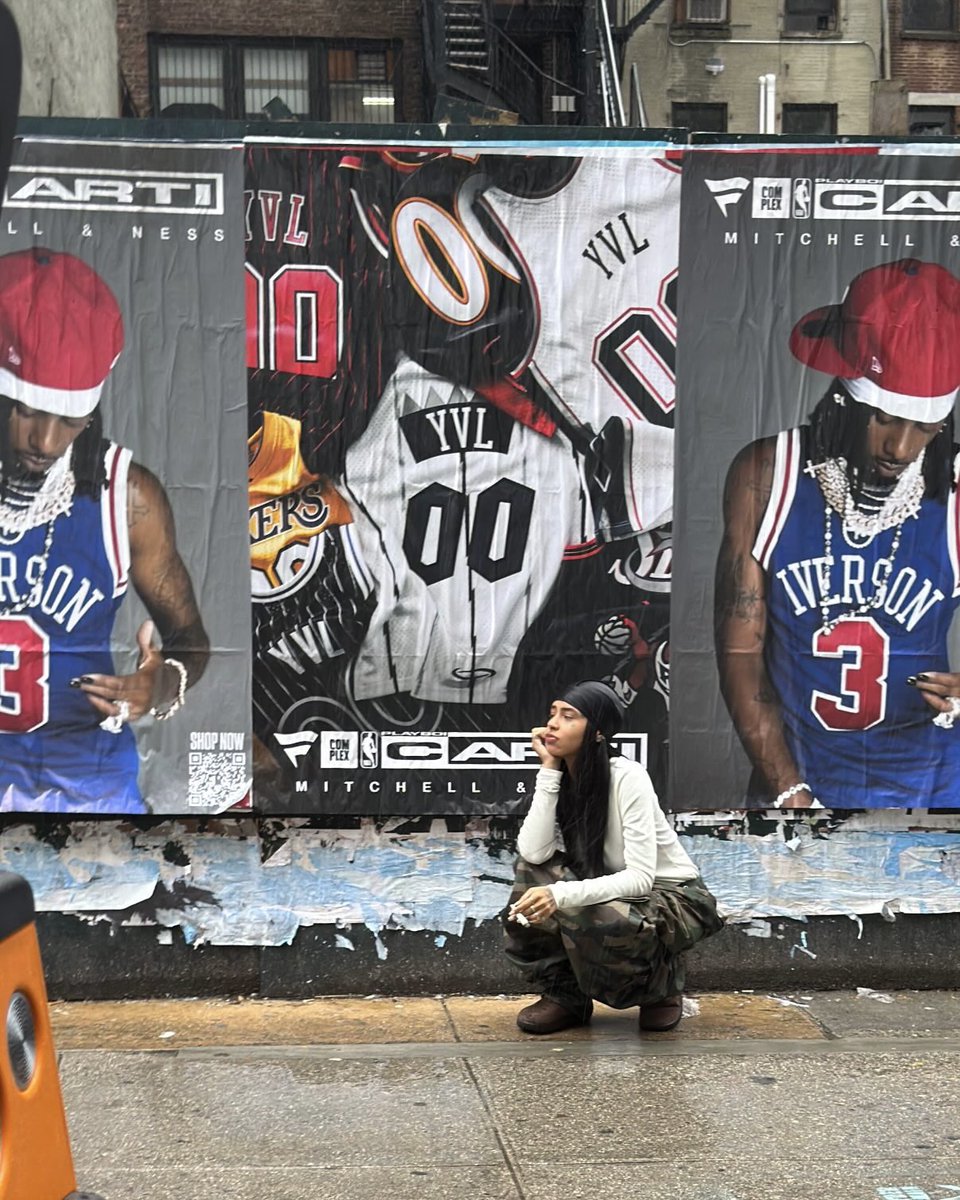 Lidesty's tweet photo. Fan already stole the new Playboi Carti x NBA &amp; Complex poster in NYC 😭 https://t.co/i3LPZkuc8s