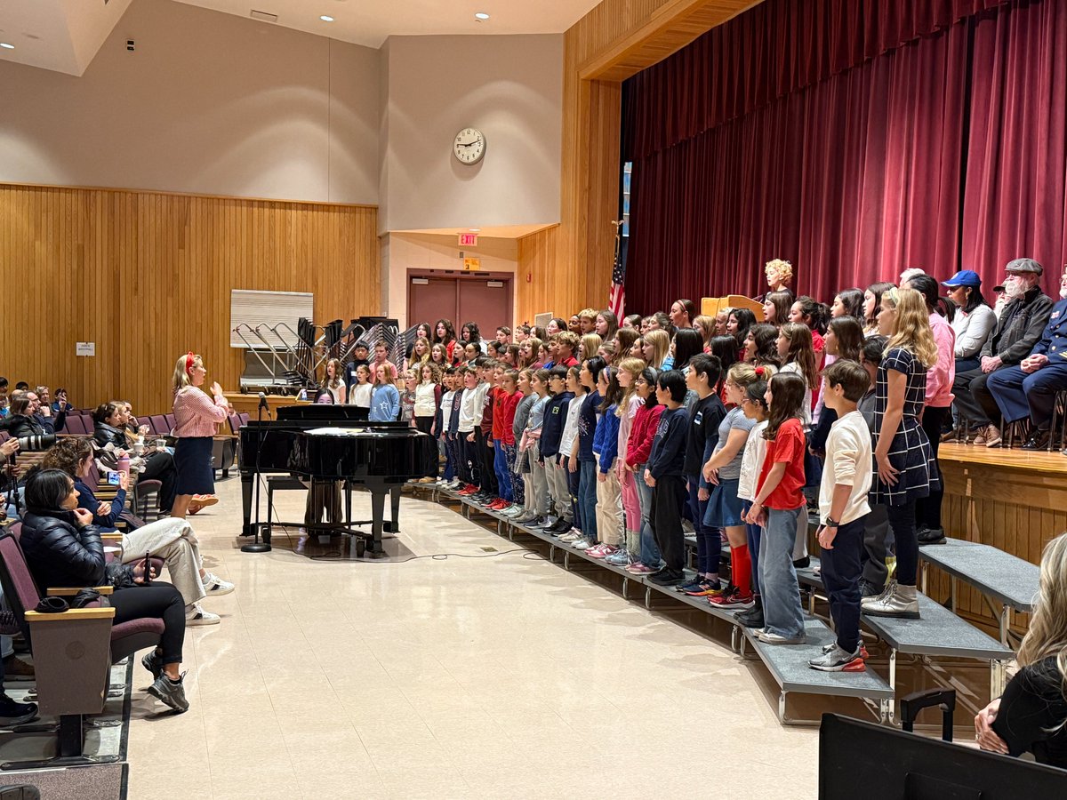 BelmontSchools's tweet photo. Students from Chenery Upper Elementary, Butler, and Burbank Schools honored Belmont veterans with songs and poetry, celebrating their courage, service, and sacrifice. This Veterans Day, we offer heartfelt thanks to all who have served. https://t.co/TPJZIxgNF9