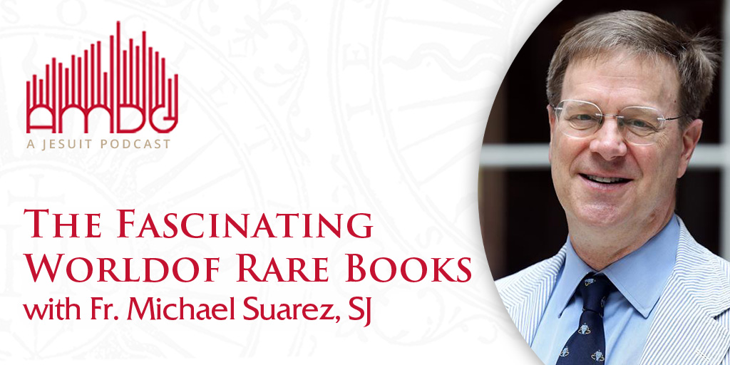 Fr. Michael Suarez, SJ, director of the Rare Book School at <a href="/UVA/">UVA</a>, joins the #AMDG podcast to discuss why he is fascinated by books as cultural objects and how the Jesuits through the centuries have often been at the forefront of writing and making books. ow.ly/9M3A50XnRzf
