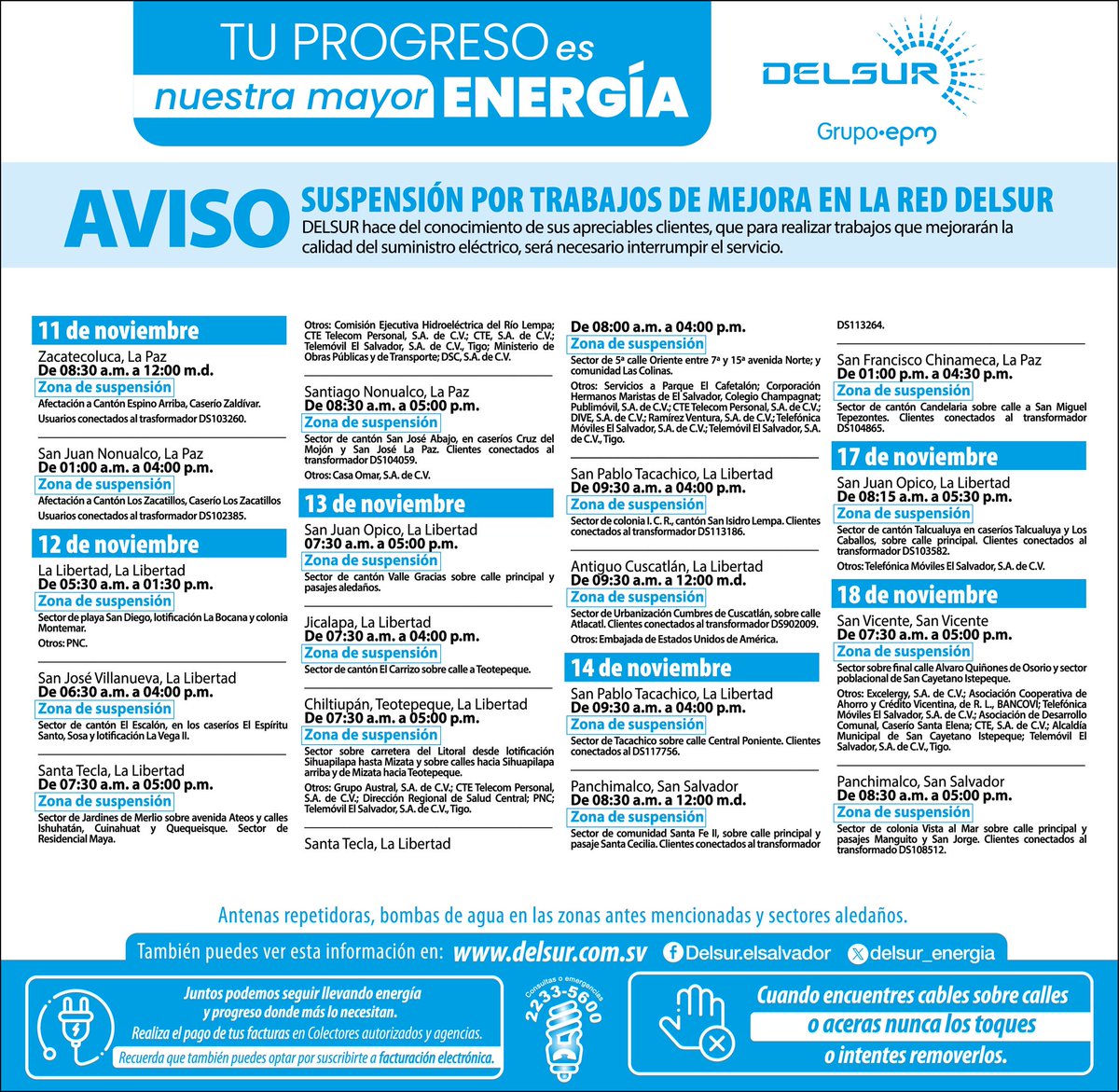 DELSUR El Salvador tweet media