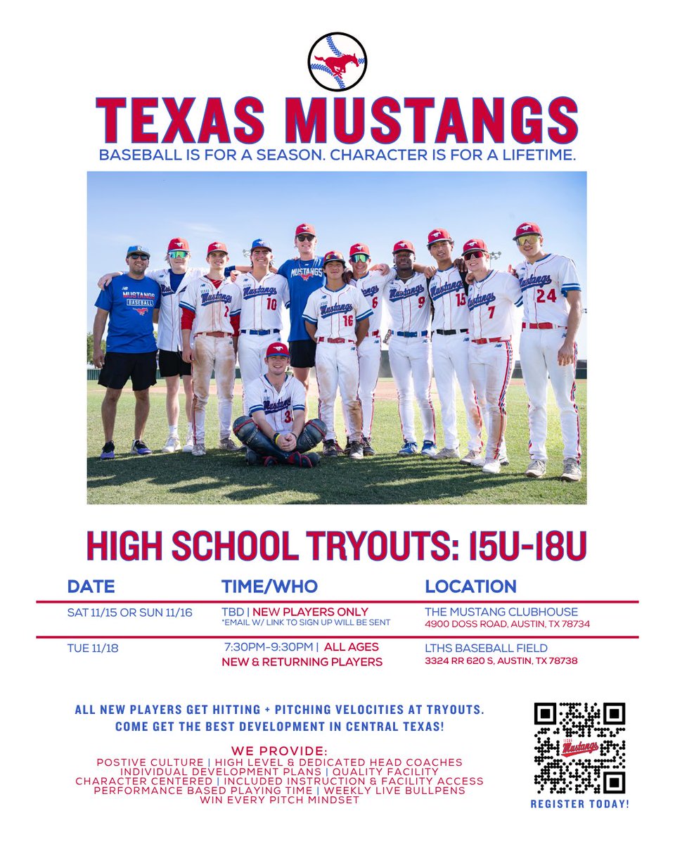 Texas Mustangs Baseball tweet media