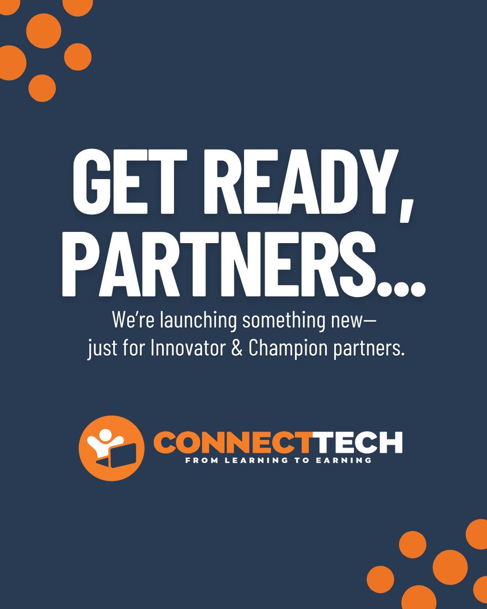 CDEConnects's tweet image. Something exciting is coming for our Innovator and Champion partners… 👀 

We can’t wait to announce the first ConnectTech cohort — a capacity-building program that equips your team to support digital confidence, credentials, and device access in your community.