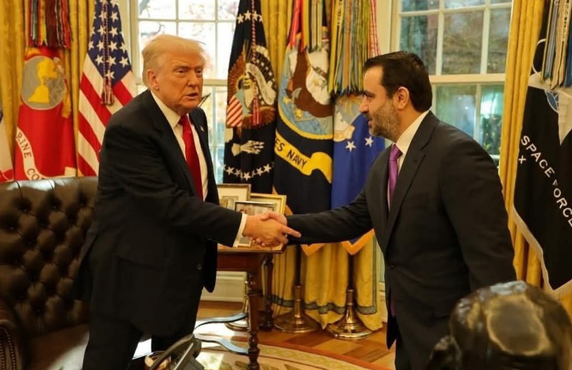 وزير الخارجية أسعد الشيباني والرئيس الامريكي دونالد ترمب