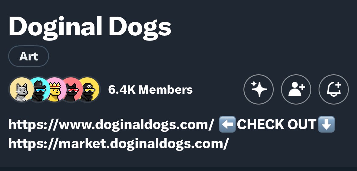 You can access the <a href="/doginaldogs/">Doginal Dogs</a> Website &amp; Marketplace directly in Community Page Bio

Press the URL and try it yourself.