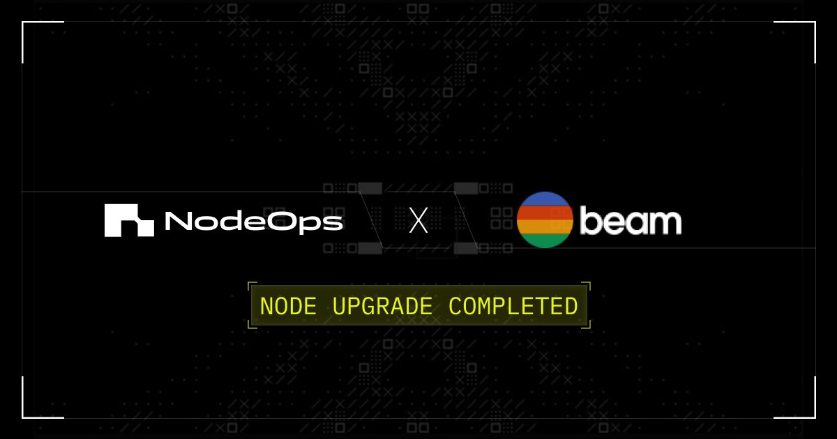 Kenny_CarterJay's tweet photo. When communities build together, ecosystems thrive..

@BuildOnBeam Node upgrade is completed.
This marks another step toward a more decentralized and resilient network.

Stake your $BEAM on @NodeOpsHQ
Portal to help secure the future 👇
[https://t.co/55qXNWF5Qc]
#NODESeason #Beam https://t.co/vxLkkjTZUH