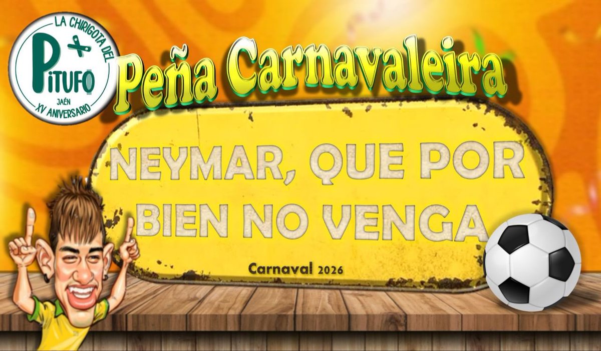 Peña Carnavaleira Neymar, que por bien no venga

La Chirigota del Pitufo, Carnaval 2026

📷 @manueljesus_chp11