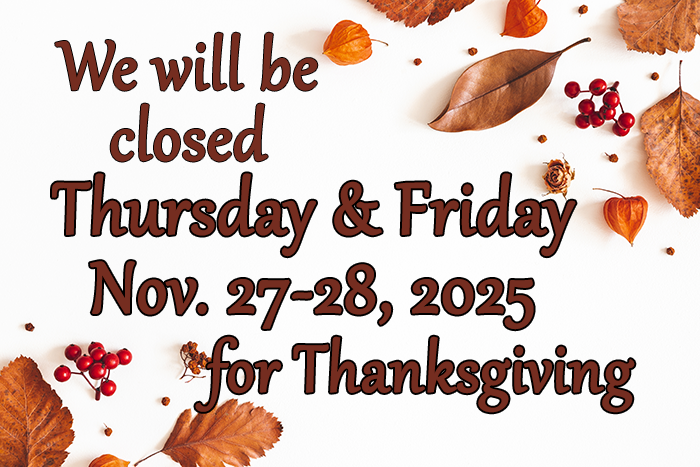 HTCColorado's tweet image. Reminder! We will be closed Thursday and Friday this week, Nov 27-28, 2025, for Thanksgiving. Please contact us ASAP if you have clinical or pharmacy needs before the long holiday weekend. Contact us: bit.ly/3Ir2x2y