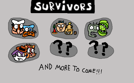 Eggythefriedegg's tweet photo. Multiversal Mayhem survivors thing
(the characters are separate,they're togethere in the image because they're from the same series) https://t.co/rdBJlXcrtP