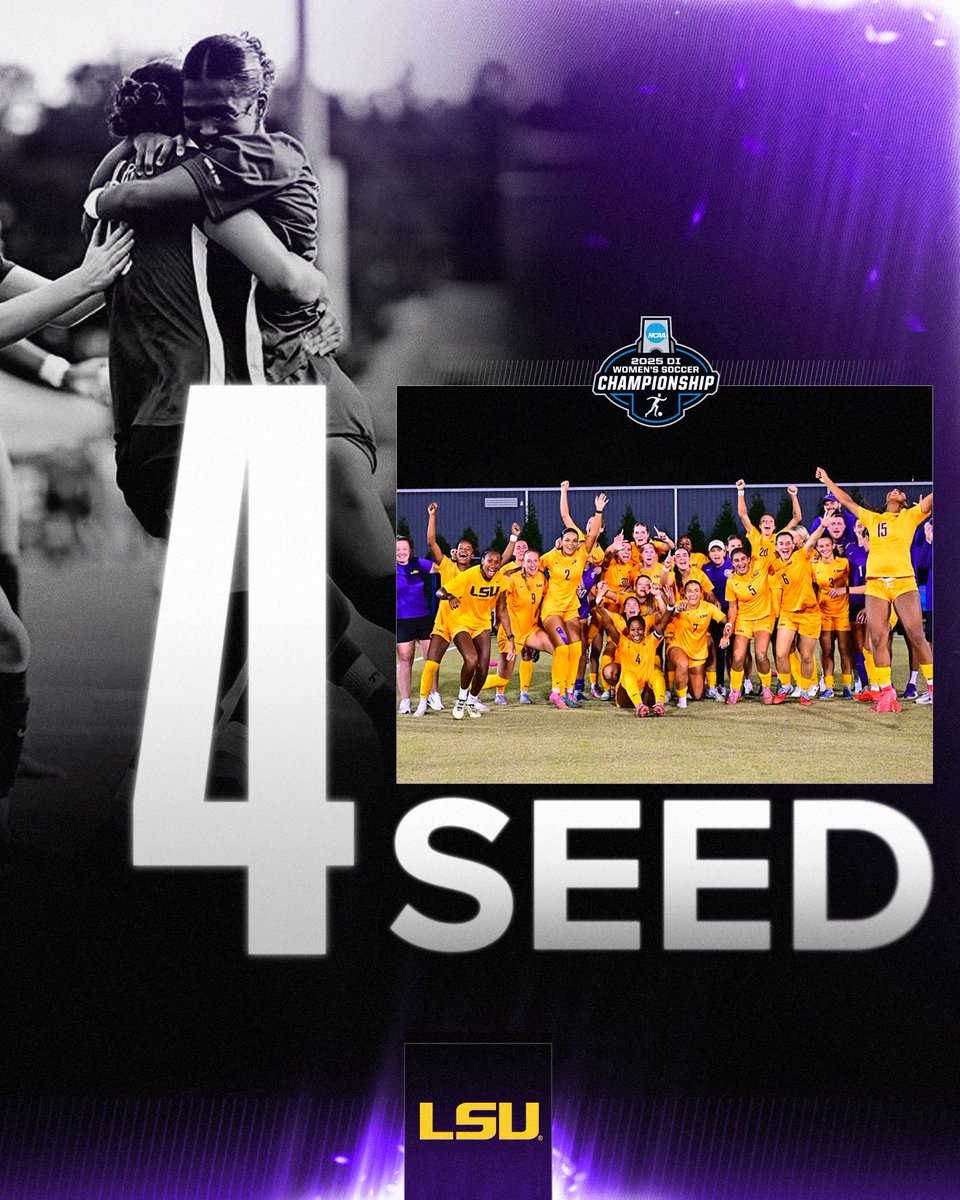 NO. 4️⃣ SEED - Bottom Left

<a href="/LSUSoccer/">LSU Soccer</a> 🐅

#NCAASoccer