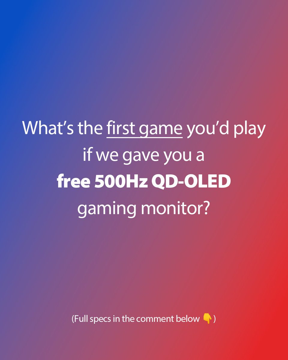 MSI__UK's tweet image. #MSIUK #GamingMonitor #X50 #500Hz #FasterThanYourReflexes #Giveaway