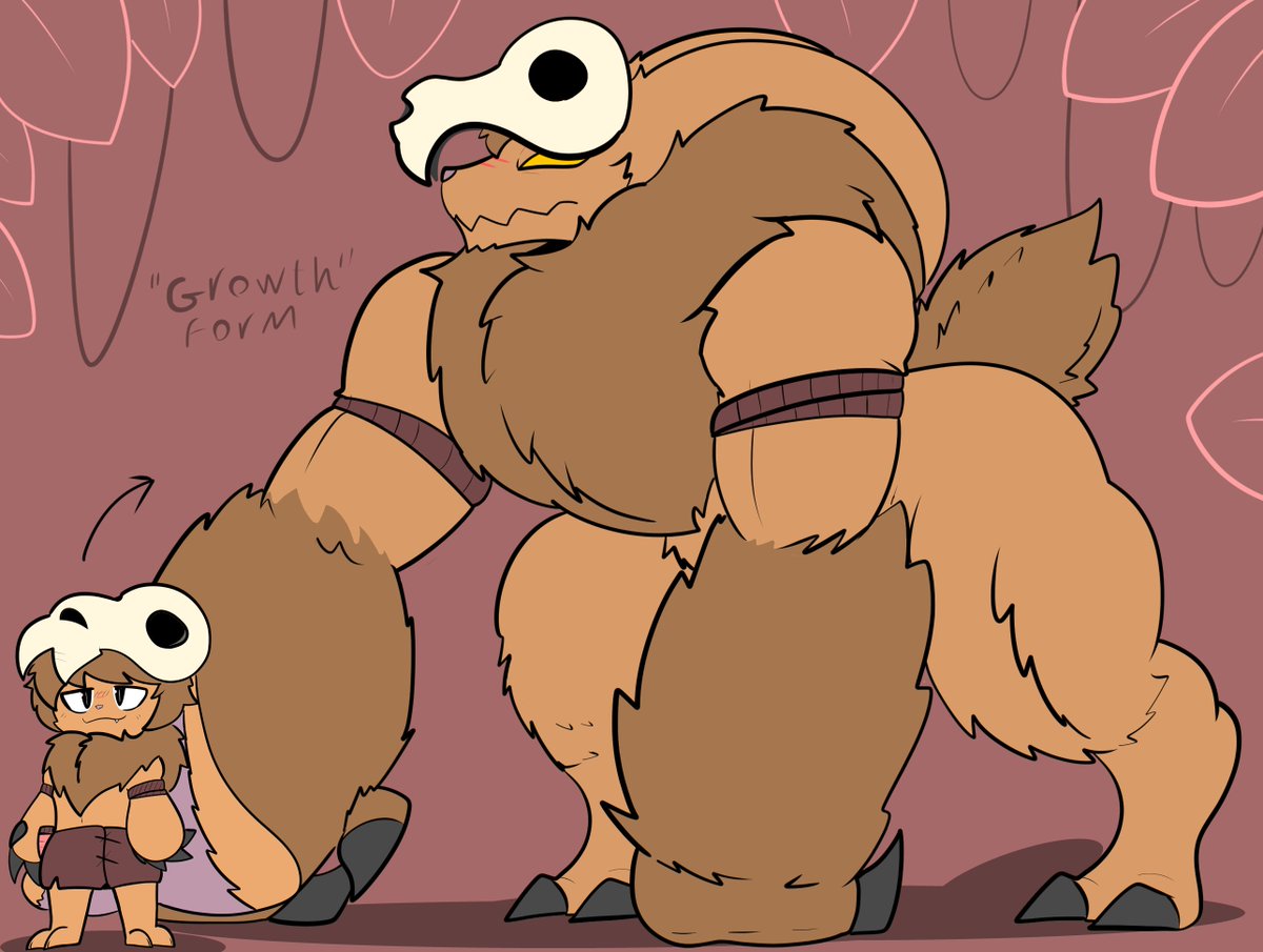 Been working on side idea featuring a Tribal Bun dude and them being able change into much more BIG and beastly form. 
Hoping to cook up few goodies of them soon once I can.