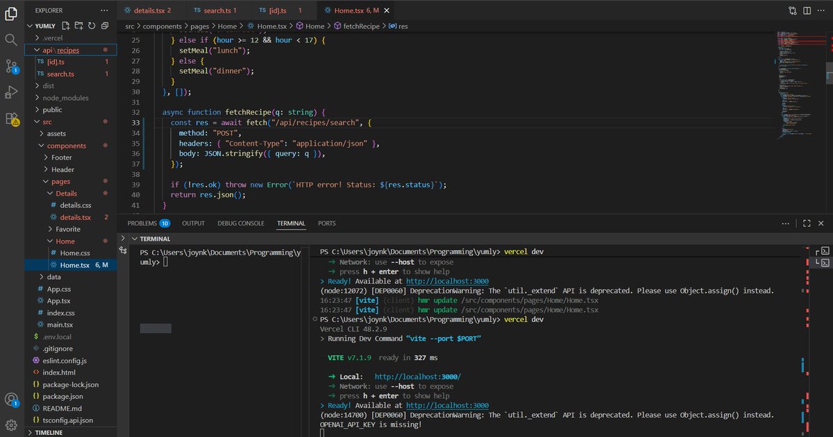 blaq_coder's tweet image. Day 42/100 #100DaysOfCode

- Solved 2 LeetCode problems; spent hours understanding the second one (No. 76) 

- Worked on Yumly, but that error still won’t go 😩
Vercel isn’t recognising my new API key,  it keeps using the old (deleted) one 🤦🏽‍♂️