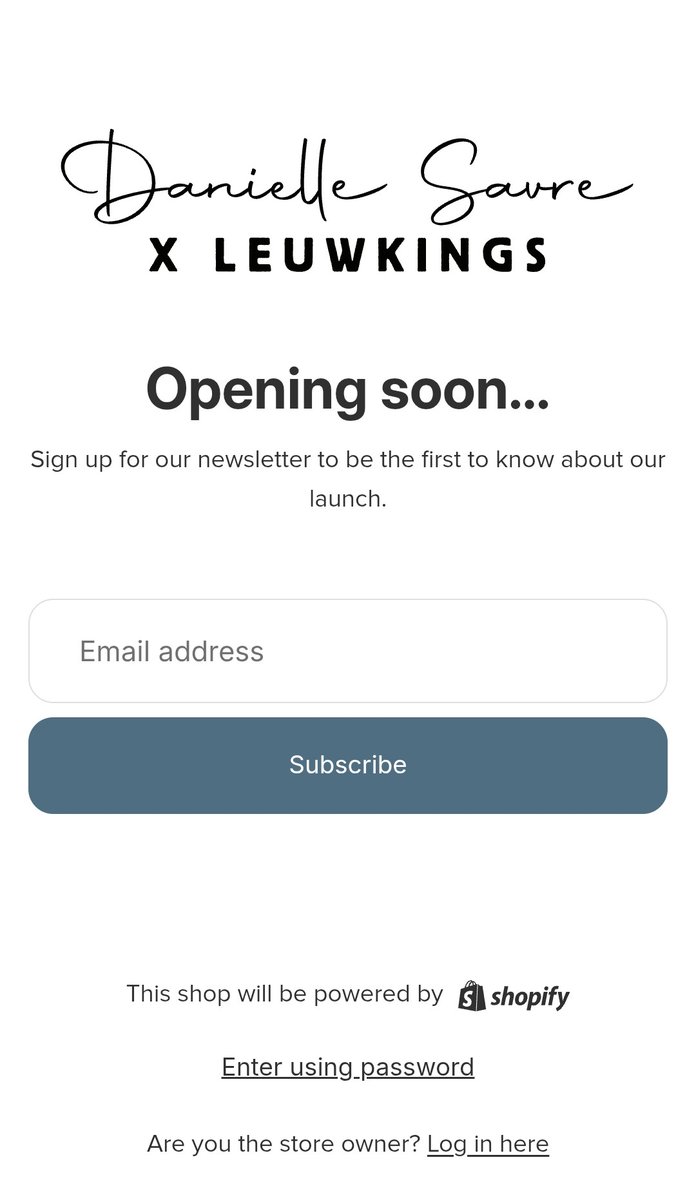 📢 | You can already sign up to thesavresquad.com website to find out the latest news about Danielle Savre x Leuwkings merch's launch. 

🔗: thesavresquad.com