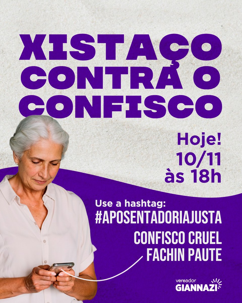 <a href="/carlosgiannazi/">Prof Carlos Giannazi</a> O Art.149 da EC103/19 viabiliza 14% de desconto nas aposentadorias dos Servidores. O STF tem poder para contestar essa medida.
<a href="/STF_oficial/">STF</a>
<a href="/gilmarmendes/">Gilmar Mendes</a>
<a href="/LRobertoBarroso/">Luís Roberto Barroso</a>
Alexandre de Moraes
👇  Confisco cruel 
Fachin Paute
#AposentadoriaJusta