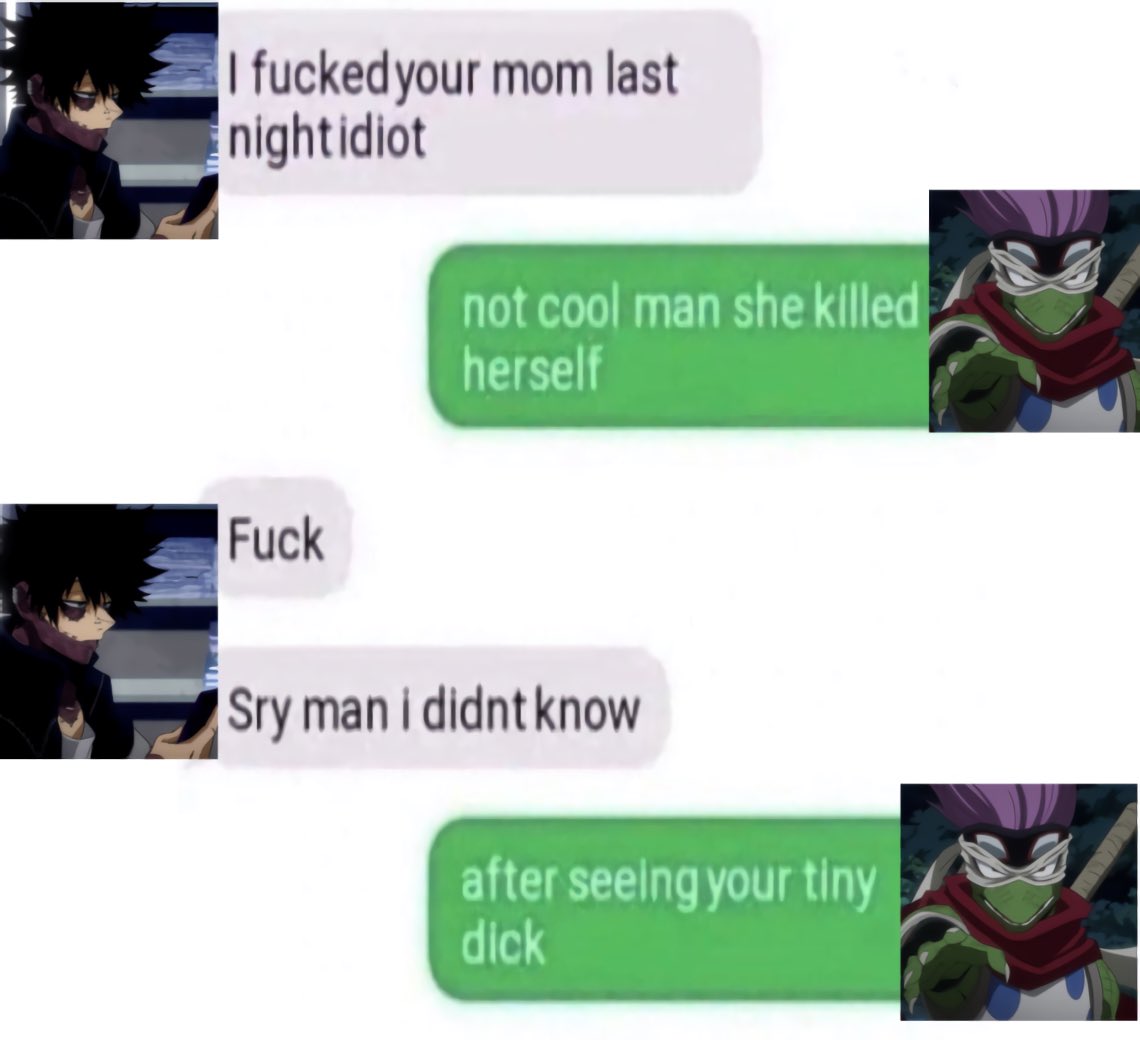 scab_tyan's tweet image. literally how I see their communication🚬😮‍💨

#dabi #spinner