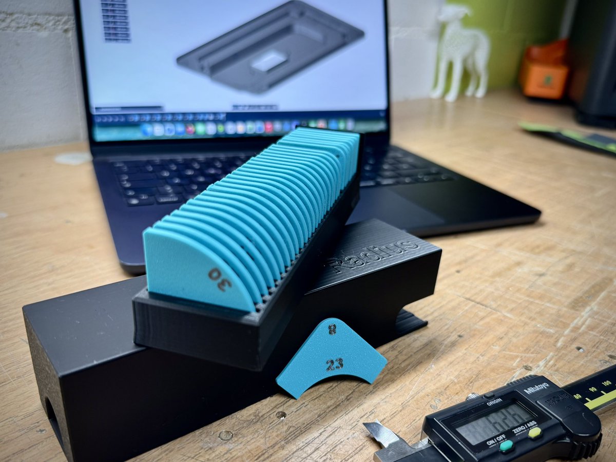 Man(n) ist nur so gut, wie sein Werkzeug 📐 Radienlehren-Kasten #3Ddruck