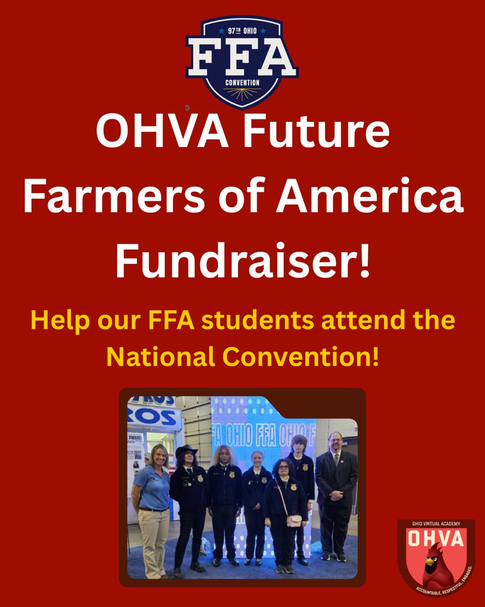 k12_ohva's tweet image. Big news: OHVA FFA is fundraising for the National Convention — all November! Grab beef sticks, granola, baking kits &amp;amp; dog treats. Perfect snacks or gifts. Support students: link to buy? 🐾🌾🎒 #OHVAFFA #Fundraiser #SupportStudents Order here: bit.ly/4qXyqnY