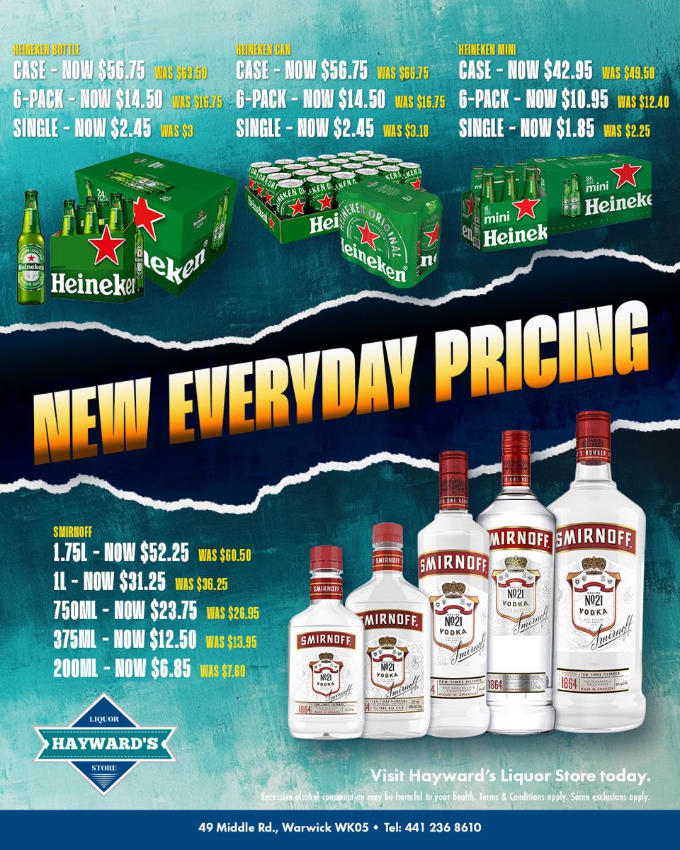 NEW EVERYDAY PRICING #HaywardsLiquorStore #EnjoyResponsibly