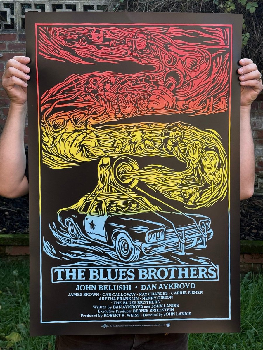tomjnewell's tweet photo. My official poster for ‘The Blues Brothers’.

Released with the lovely folks at @VicePressNews.

I have a few signed A/P copies here:

https://t.co/geI1J2PupS https://t.co/KiZ9XczRb2