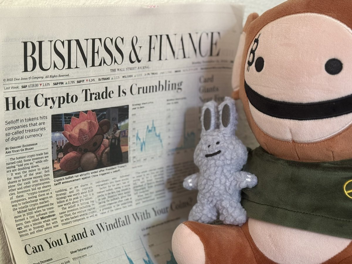 i first thought this was AI but apparently a big inflatable puppet made it to the front page of the wall street journal. 

what the helly🤣