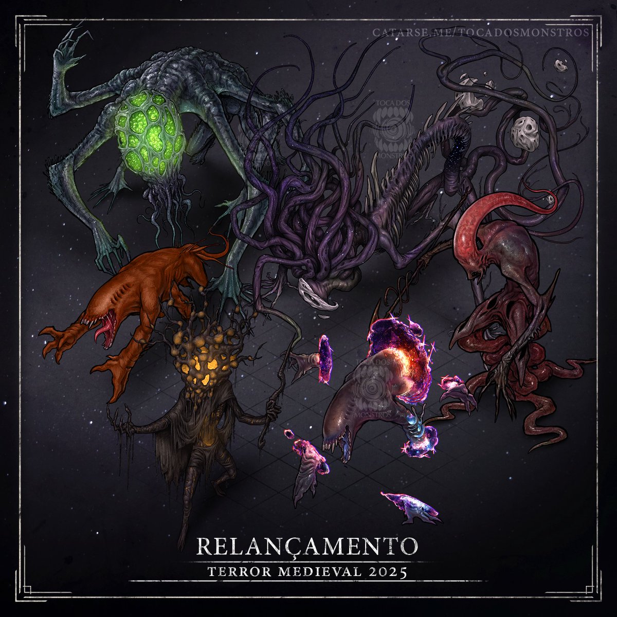 TocaePorao's tweet photo. Já estão disponíveis para assinantes os relançamentos do mês!

Todas essas criaturas têm relação com horror cósmico e fantasia e farão parte da nossa próxima missão 👀

+

#OrdemParanormal #HEXATOMBE #NatalMacabro #DarkFantasy #DarkestDungeon #FearAndHunger #T20 #DnD #RPG #token https://t.co/iC5q2BMXWG