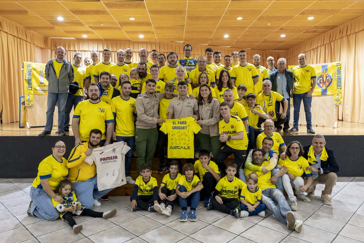 𝐋𝐚 𝐩𝐞𝐧̃𝐚 𝐄𝐥 𝐅𝐚𝐫𝐨 𝐆𝐫𝐨𝐠𝐮𝐞𝐭 𝐬𝐞 𝐢𝐧𝐚𝐮𝐠𝐮𝐫𝐚 𝐚 𝐥𝐨 𝐠𝐫𝐚𝐧𝐝𝐞 💛

Alberto Moleiro, Víctor Moreno y Sara Medina han estado en la presentación celebrada en Nules

🔗 villarrealcf.es/la-pena-el-far…