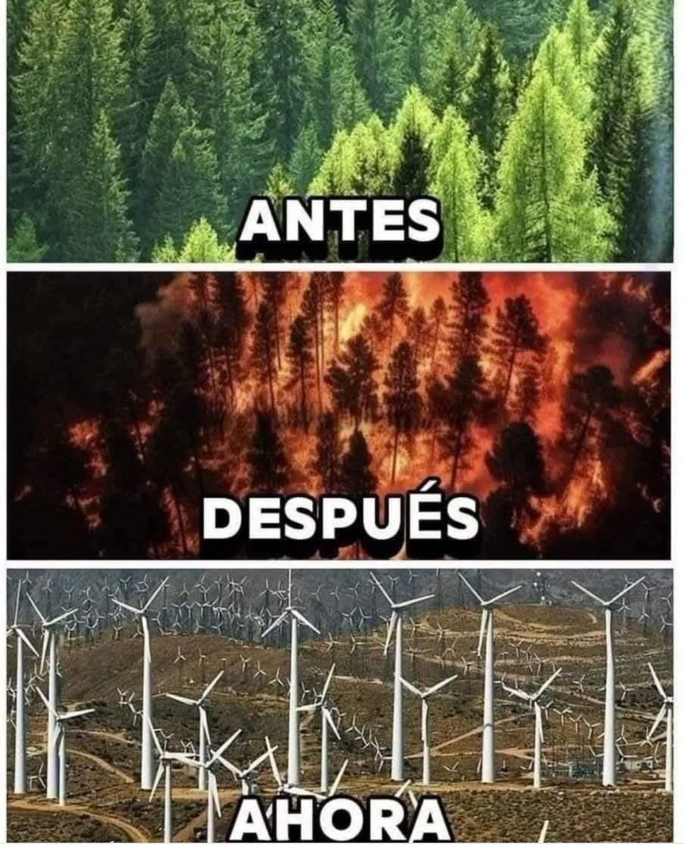 JuanMuncc's tweet photo. La energía renovable es así!! El paisaje es maravilloso 😂😂😂😂 https://t.co/GQDJNMHcN8