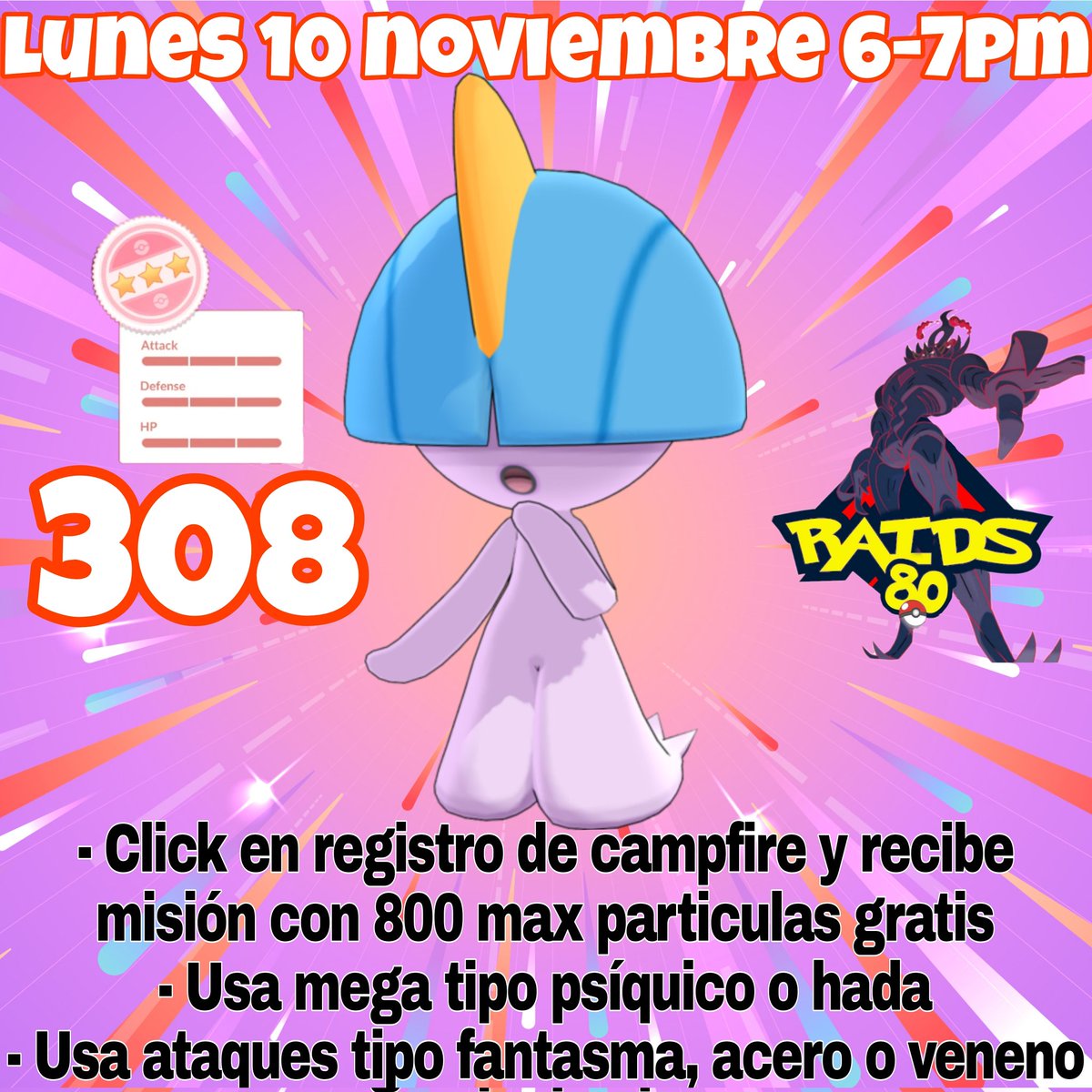 GRaids80's tweet image. Todos son bienvenidos y son gratis! instagram.com/p/DQ482MGj9uL/…

Lunes #ralts cmpf.re/udAz7H
#Hooh y #Lugia cmpf.re/eMiWkZ
Martes #Morelul cmpf.re/cbfxPZ
#TapuKoko y #TapuLele cmpf.re/LCGIc6 
Miércoles Necrozma Melena cmpf.re/Lk2FaZ