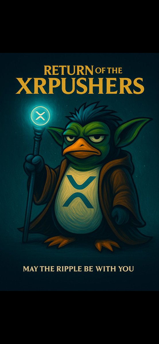 The XRPushers are back.
Stronger. Louder. Ready for the next Ripple. 🌊
May the Ripple be with you. ⚡️
#XRP #ETF #XRPArmy