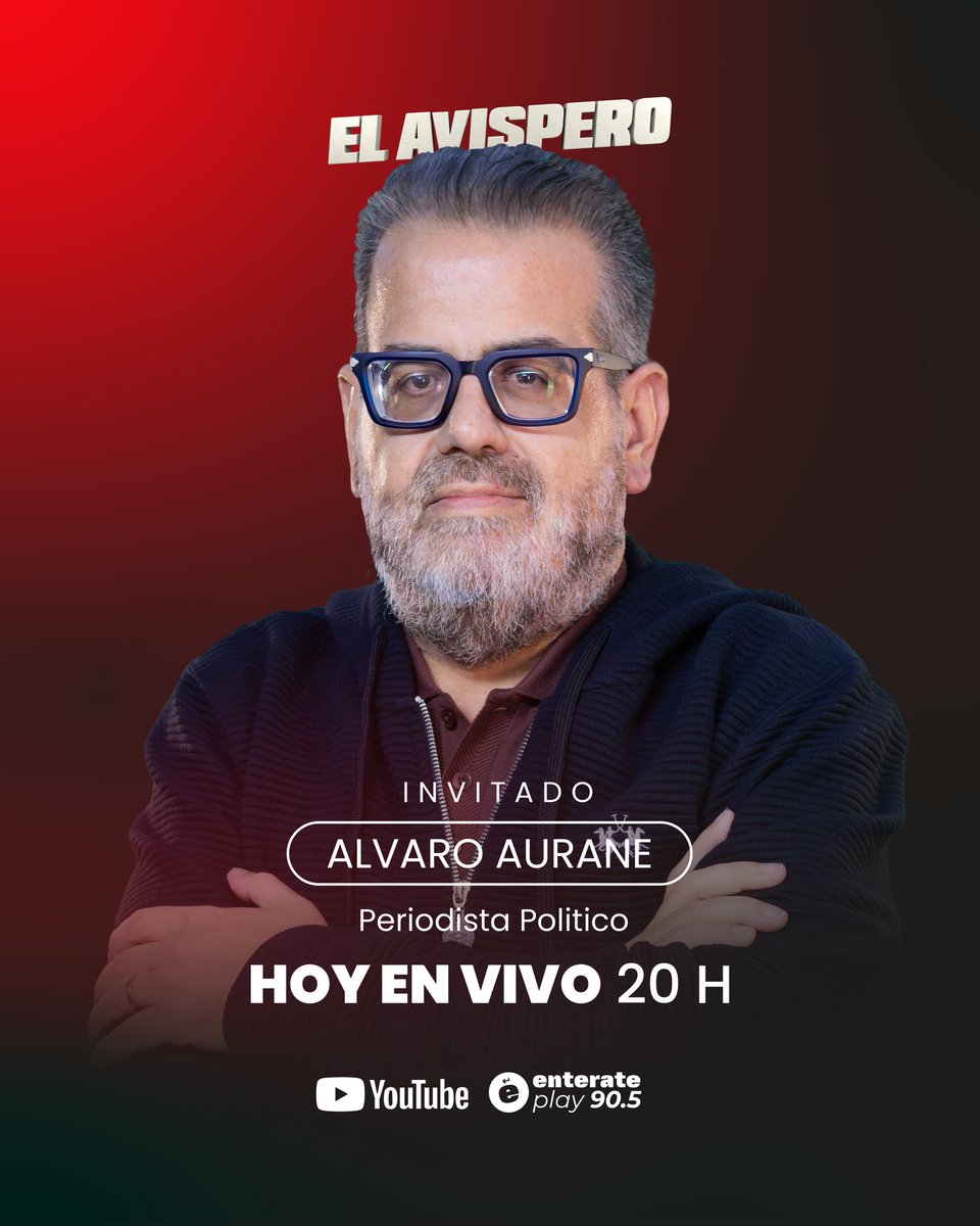 🐝 Hoy en "El Avispero" 

🙋‍♀️ <a href="/pauesquel/">Paula Moreno</a>
🙋‍♀️  Carmen Fontán 
🙋‍♂️ <a href="/AlvaroAurane/">Alvaro José Aurane</a>

📺 Desde las 20 hs. 

📻 90.5 

💻  <a href="/EnteratePlay/">Enterate Noticias</a>
