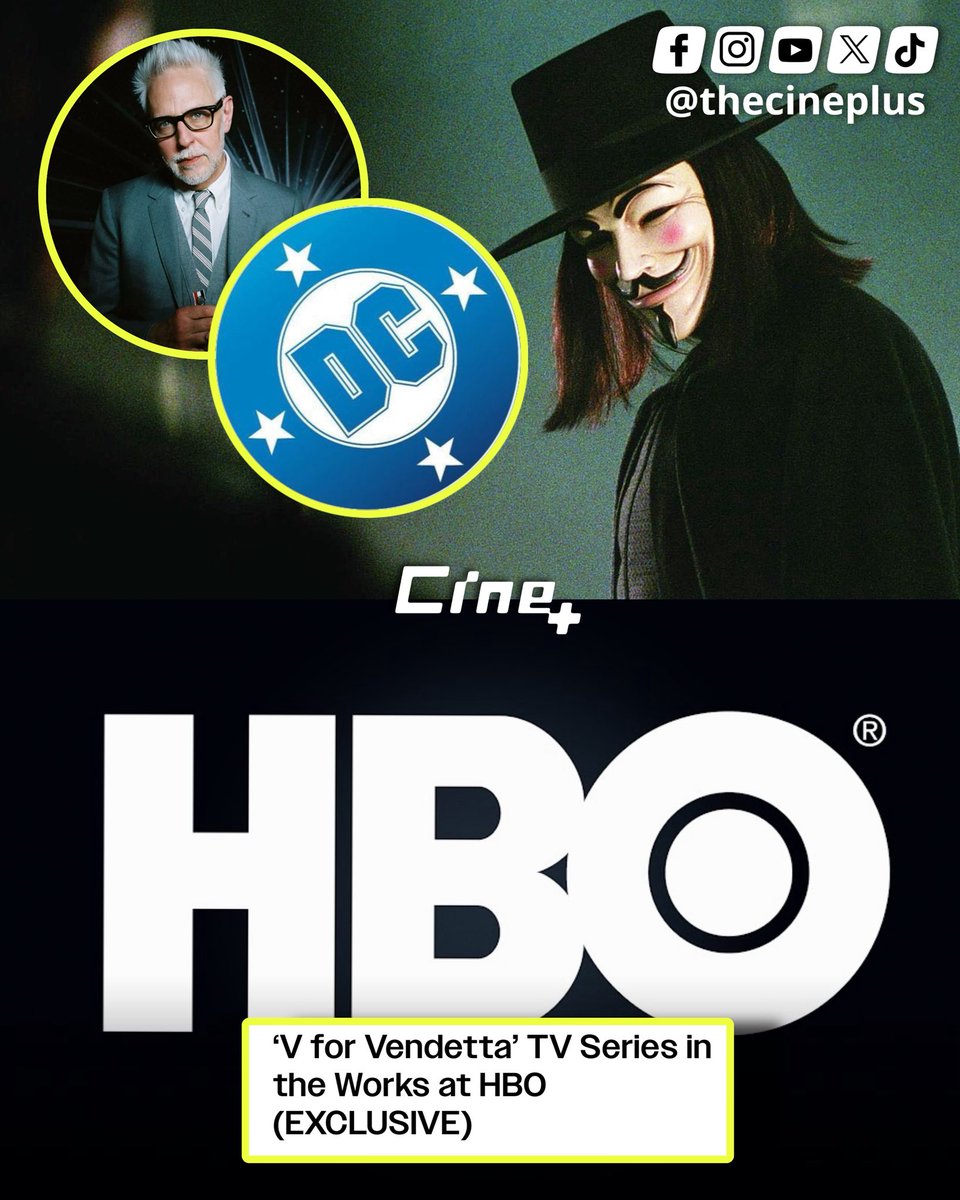 ¡SERIE DE V FOR VENDETTA!

Se confirma que HBO y DC Studios están desarrollando una serie de 'V for Vendetta' y será producida por James Gunn.