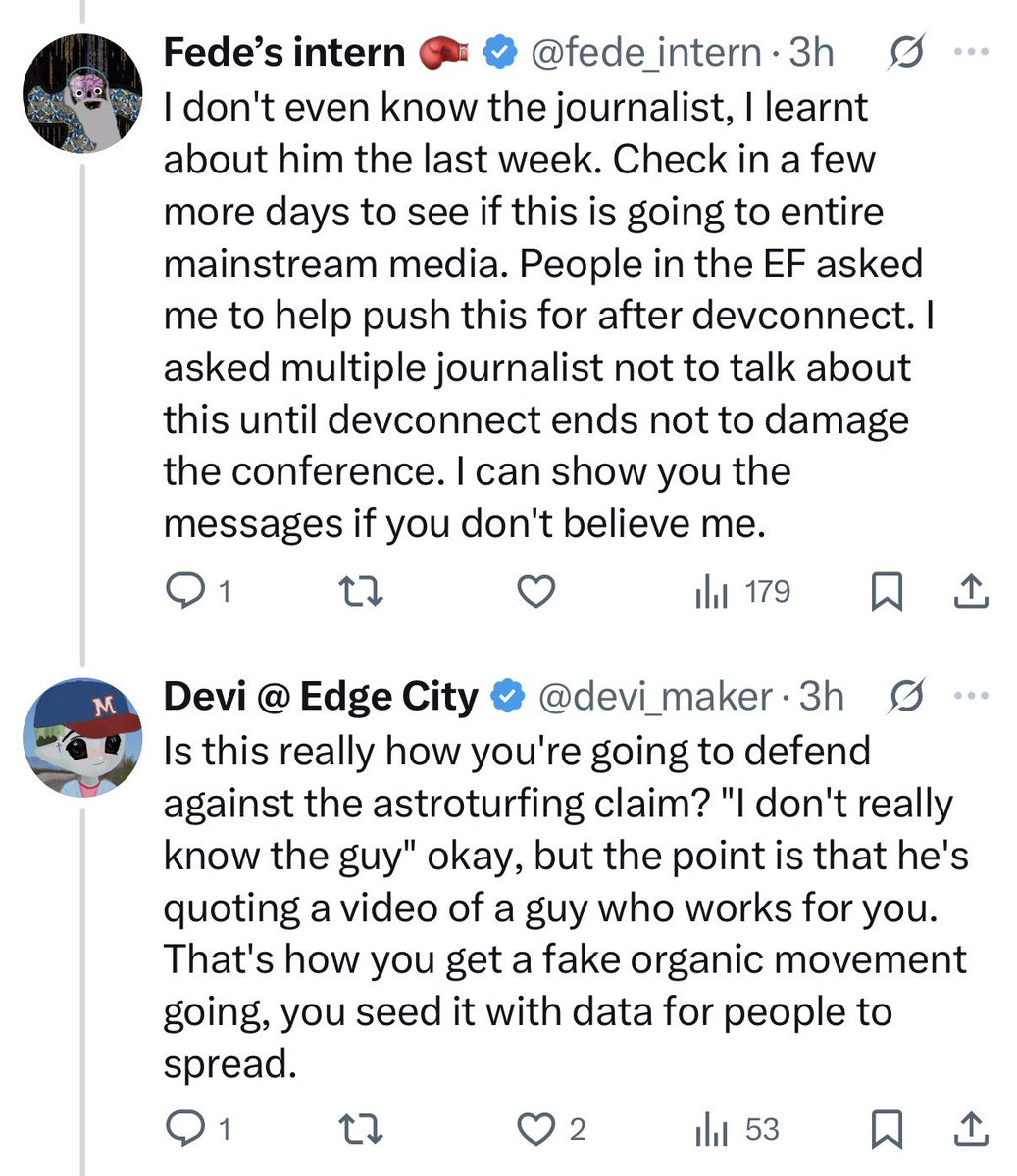 The only two tweets I did today were to reply to this which never got an answer and now my account is flagged. This is not the first dirty trick, Imagine how much of a pussy you have to be. 

Whatever respect I had for <a href="/fede_intern/">Fede’s intern 🥊</a> went to zero during the past month, not that he