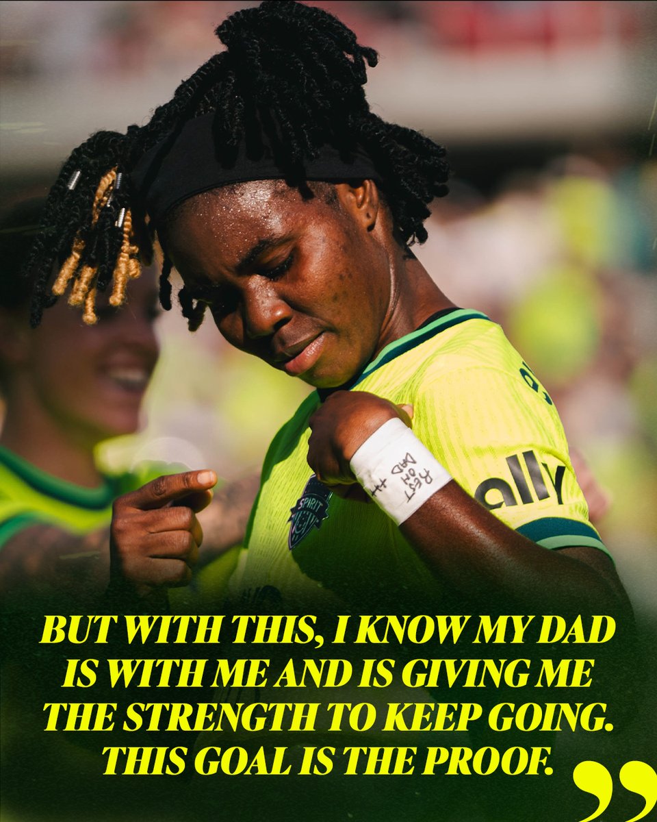 A goal for the fans and a promise to her father 💛