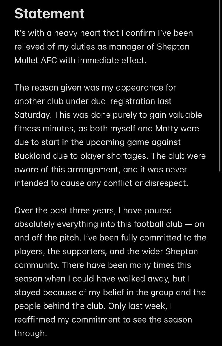 ASevs6's tweet image. Statement about my removal from Shepton Mallet.