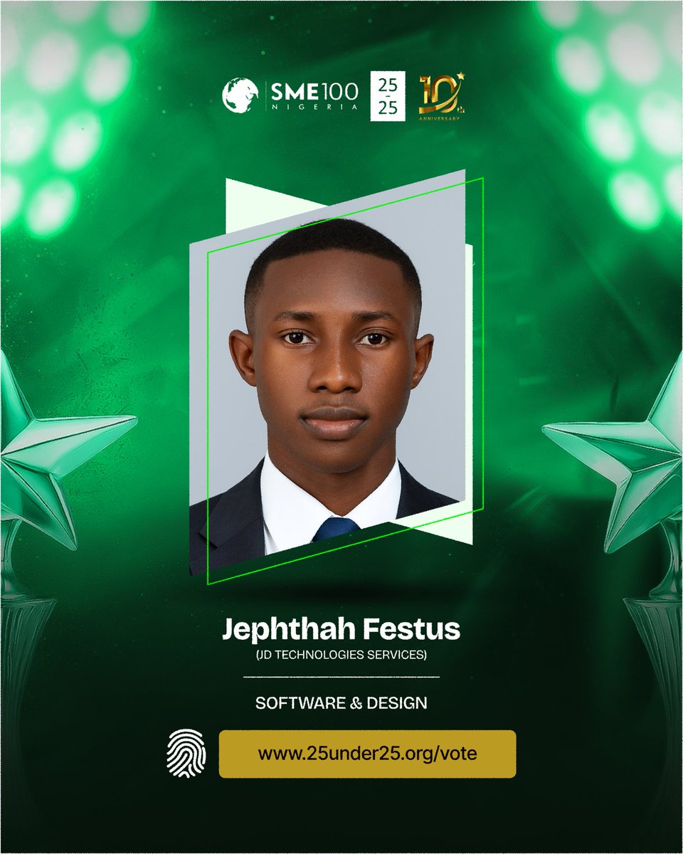 25under25Org's tweet photo. Behind every smart solution and sleek design is a creative innovator. Our Software &amp; Design nominees are building apps, platforms, and digital experiences that are shaping the future of technology in Nigeria. 🚀✨ https://t.co/nd4yFpm0gl