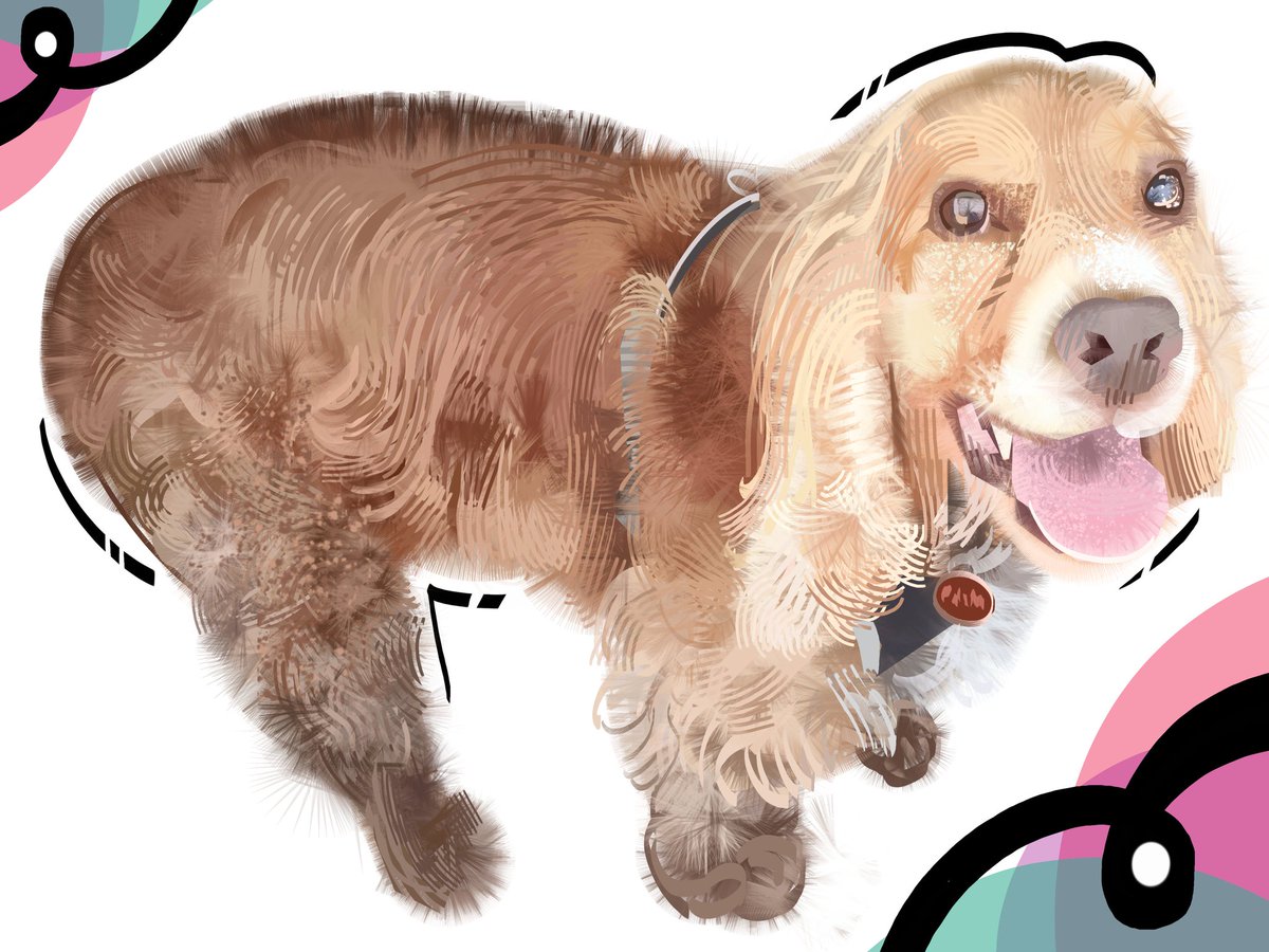 NateDHernandez's tweet image. My pet PAINTINGS also take a week or sooner to be completed for comission. If you're planning for the holidays