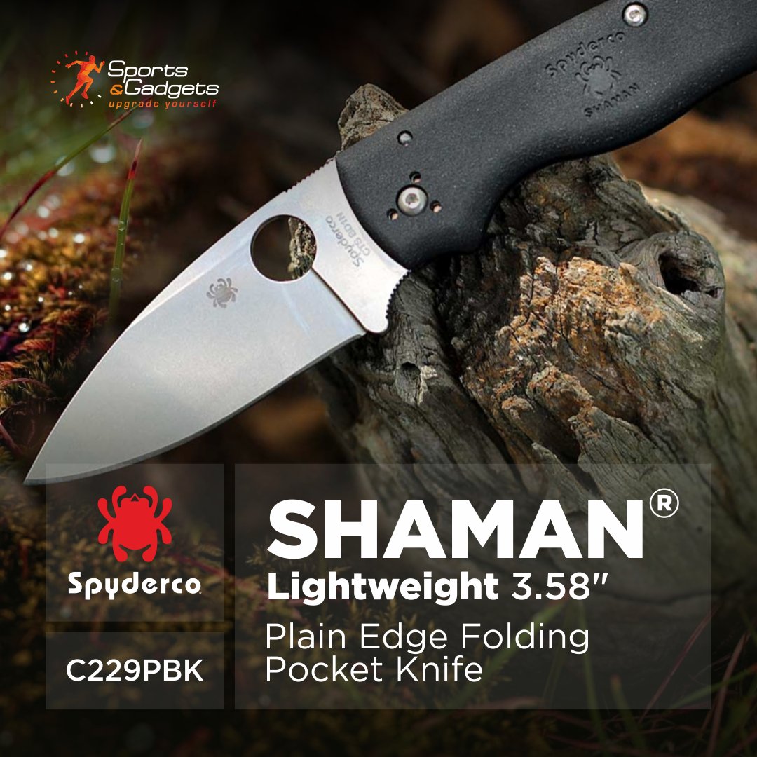 SportsandGadget's tweet image. 🗡️ Spyderco Shaman Lightweight 3.58&quot;
Lightweight, tough, and ready for EDC or adventure.

✅ CTS BD1N full-flat blade
✅ FRN handle (9% lighter)
✅ Compression Lock
✅ Ambidextrous 4-way clip

👉sports-and-gadgets.com/collections/ne…

#Spyderco #ShamanLightweight #EDC #PocketKnife #Wearable4U