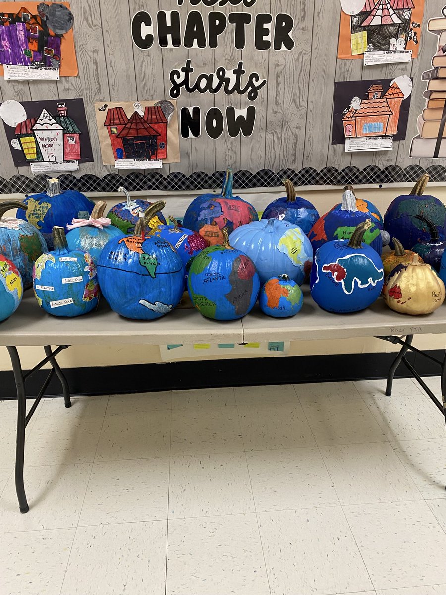 As a culminating activity to their geography unit, the third graders in Mrs. Cattell’s, Mrs. Scharf’s, and Ms. Palermo’s classes worked with their families to create pumpkin globes! Awesome job! 🎃🗺️🌎