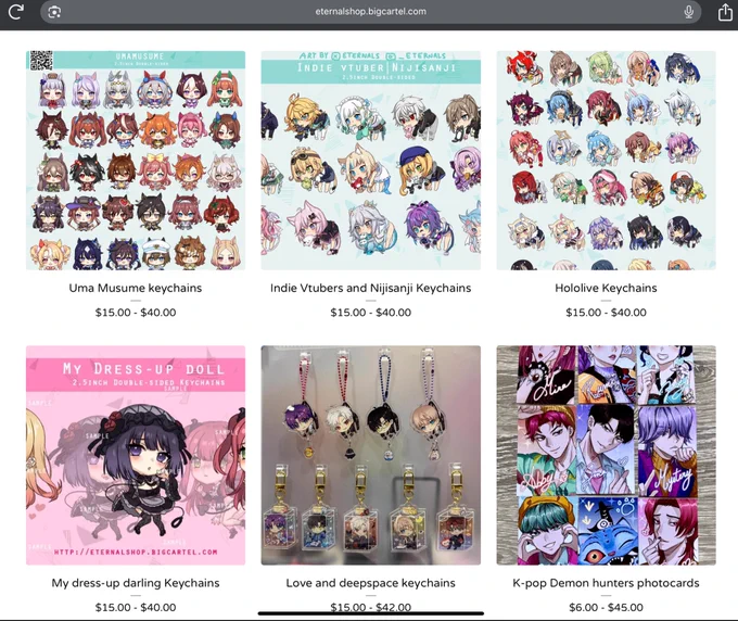 ✨Online Store is finally up✨
Open until Nov 24th
Grab your Xmas gift 🎁 

⭐️New⭐️
Umamusume 
NSFW artbook and prints
Hololive
My dress-up darling 
K-pop demon hunters 
Holo Knight
Love and deepspace

-----------

[retweet appreciated]
Thank you ! 