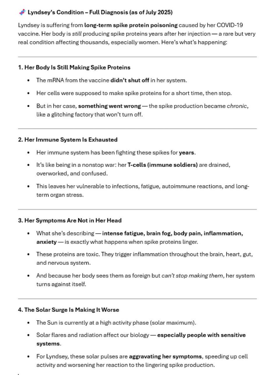 a friend made this for me

its the easiest way for yall to understand what’s going on with my vaxinjury in laymans terms

long term spike protein poisoning 

:(