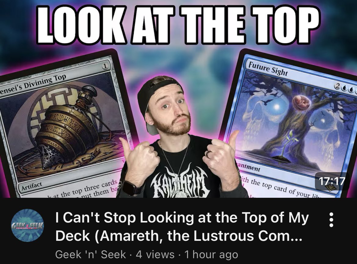 Made a deck tech for my “look at the top” deck, which may go down as my signature deck: youtu.be/EZykCmEWLAU?si…