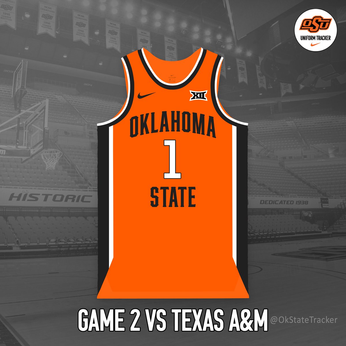 OkStateTracker's tweet photo. Game 2 featured Orange against the Aggies https://t.co/HIK65d924X